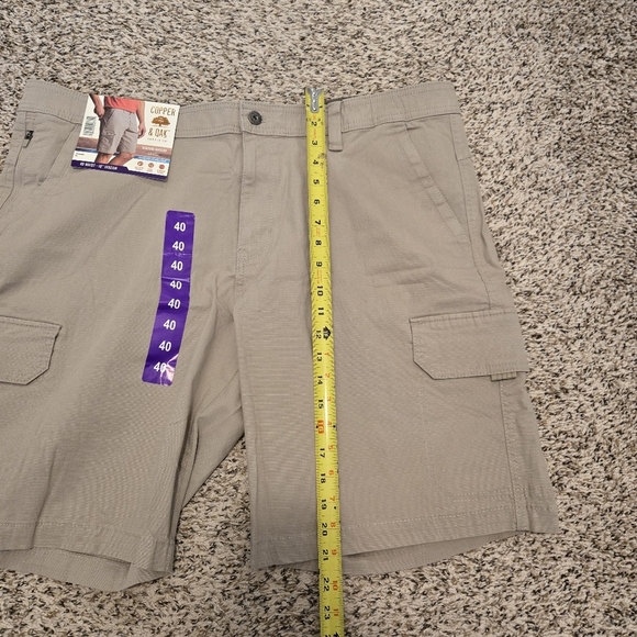 Copper & Oak Venture Ripstop Cargo Shorts Size 40 Inseam 10" Tan Flex Waist - Picture 7 of 11